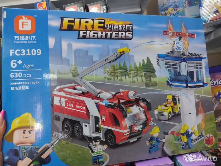Конструктор пожарная машина 630 деталей Э