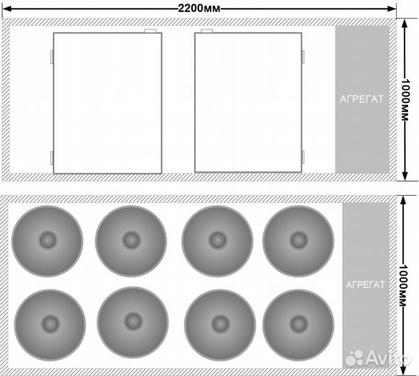 Кегератор на 8 кег