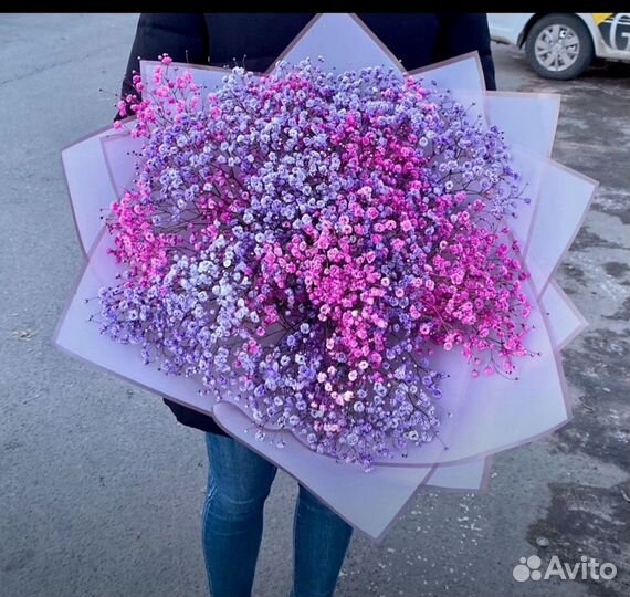 Цветы, Розы, хризантемы, Доставка, Гипсофила