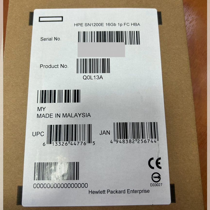 [SN1200E] Адаптер Hp Storefabric16gb Q0l13a G10