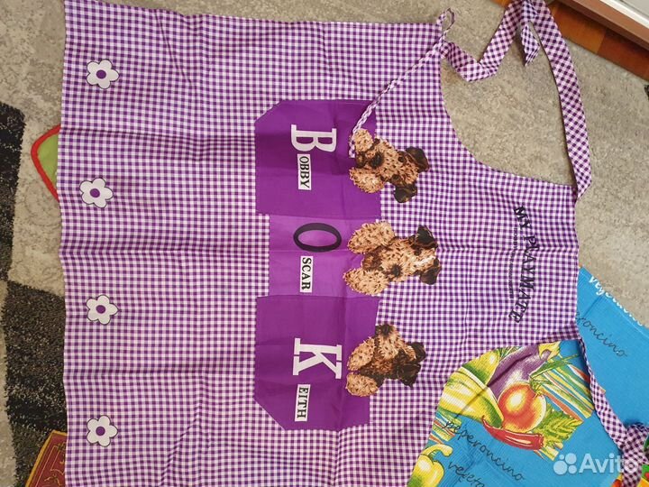 Вафельные Полотенца, скатерти, фартук, кух. Набор