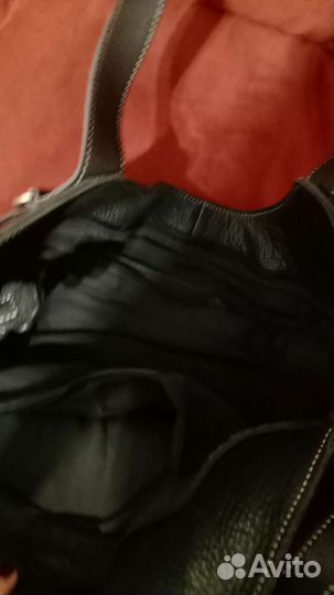 Сумка женская натуральная кожа черная