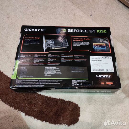 Видеокарта gt 1030 2gb