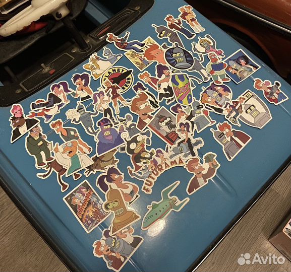 Наклейки futurama 50шт