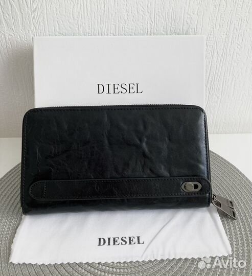 Мужской кожаный клатч Diesel мужская сумка барсетк