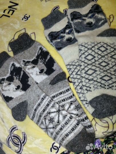 Носки мужские вязаные новые