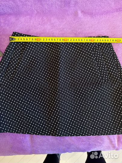 Юбка мини в горошек