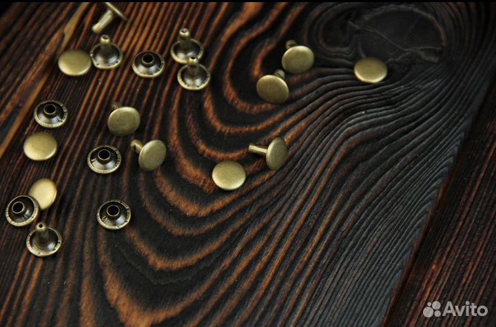 Хольнитены антик 9х9 мм латунь