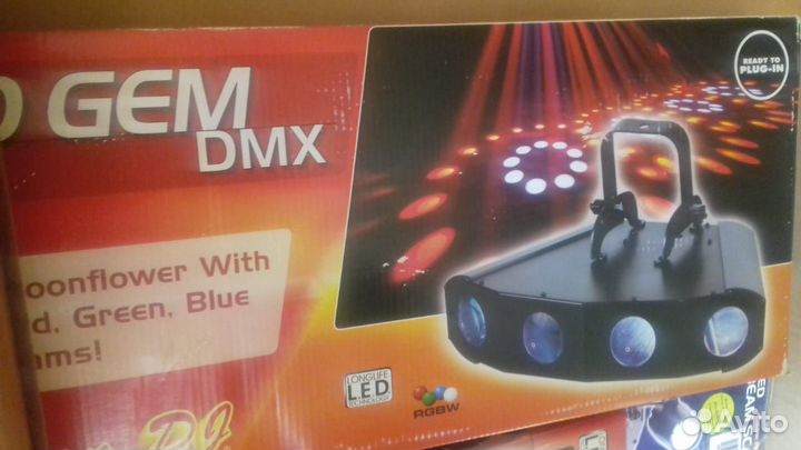 American DJ quad gem DMX