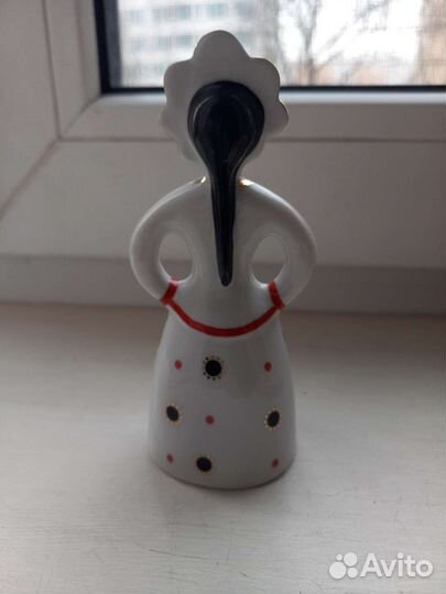 Фарфоровая статуэтка невеста матрёшка Дулево