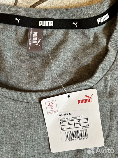 Футболка оригинальная puma женская L новая