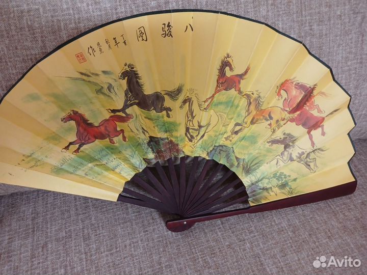 Новый деревянный китайский веер