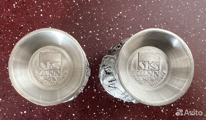 Оловянные рюмки SKS Zinn 95 made in Germany