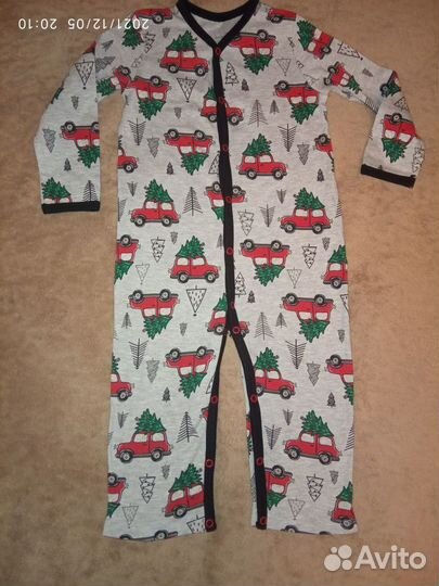 Комбинезон слип новогодний р92