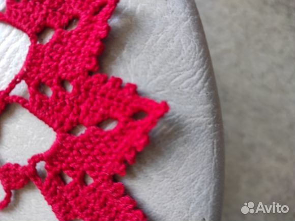 Салфетка вязаная ручной работы 32 см