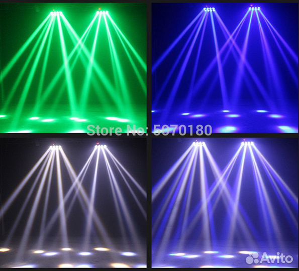 Светомузыка устройство Паук движ-гол. Dj Led Rgbw