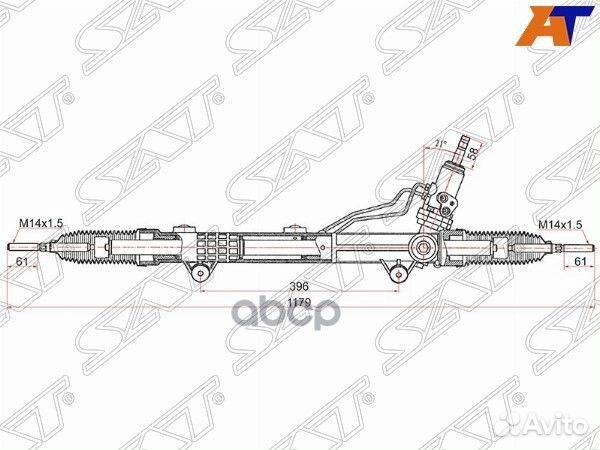 Рейка рулевая mercedes benz ML 05-11 W164 (без