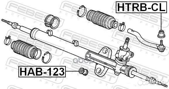 Пыльник рулевого наконечника honda accord/civic