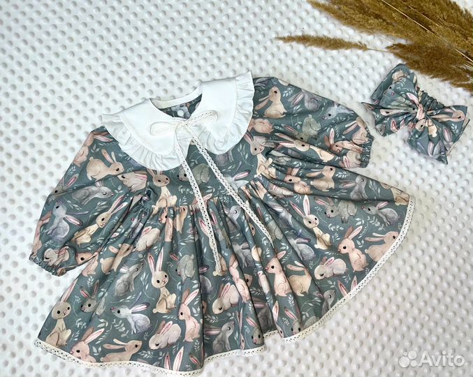 Платье ручной работы 86-92