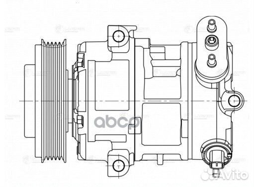 Компрессор кондиционера opel corsa D lcac2112 L