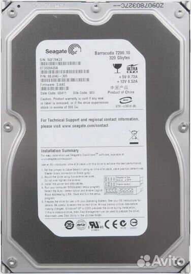 Жесткий диск Seagate Barracuda 7200.10 ST3320620A