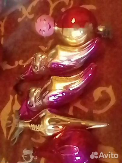 Елочные игрушки СССР часы