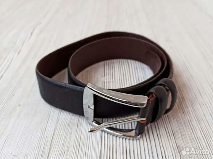 Мужской кожаный ремень бу