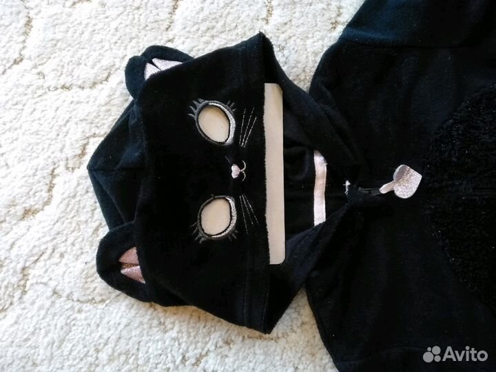 Кигуруми чёрная кошка на 3-4 года