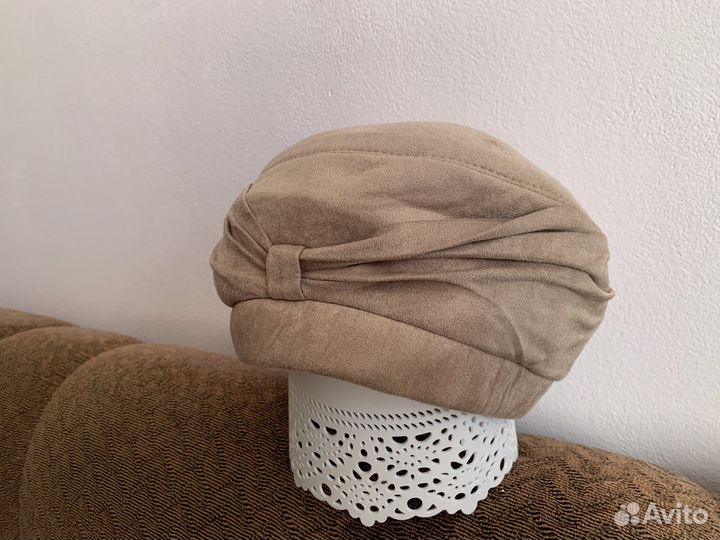 Берет женский замшевый новый шапка весенняя