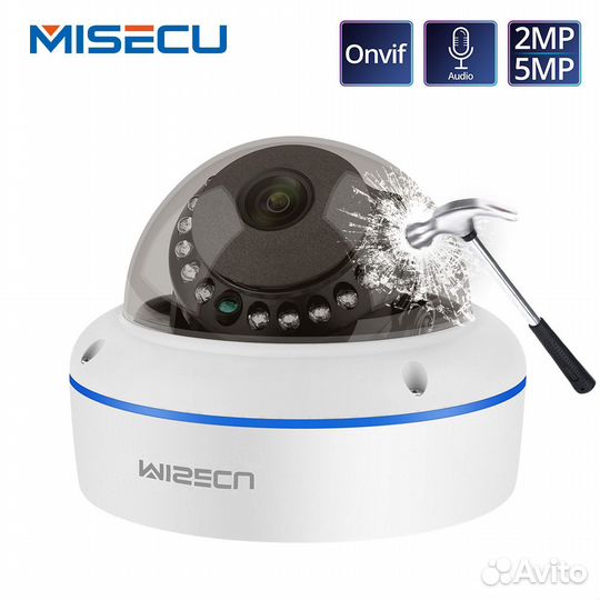 IP камера misecu купольная уличная, 1080P, 2/5 мп