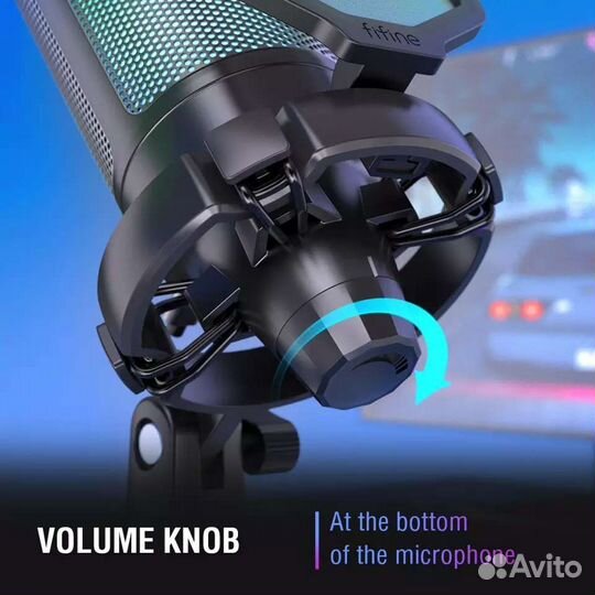 Микрофон Fifine AmpliGame A6V черный