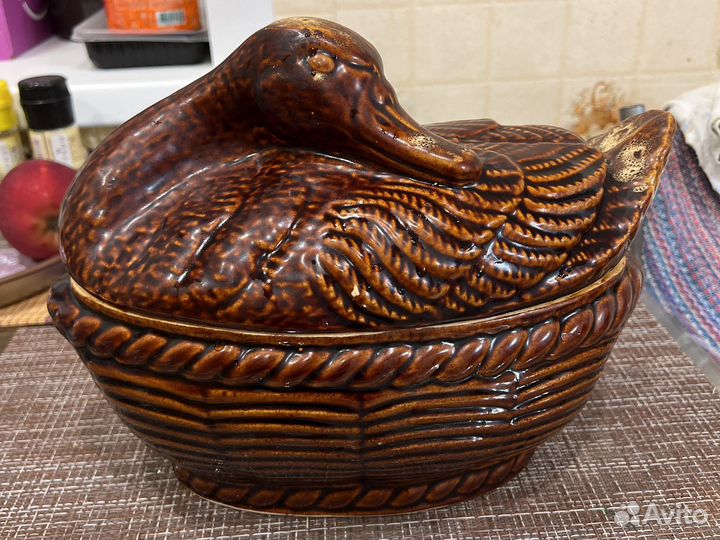 Посуда Утятница керамическая