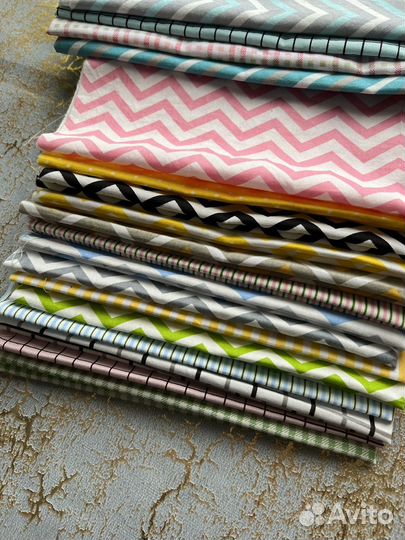 Отрезы лоскуты ткани для рукоделия