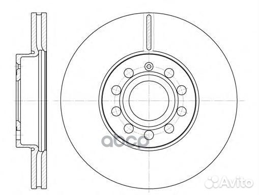 6648.10 диск тормозной передний Audi A3, Skoda