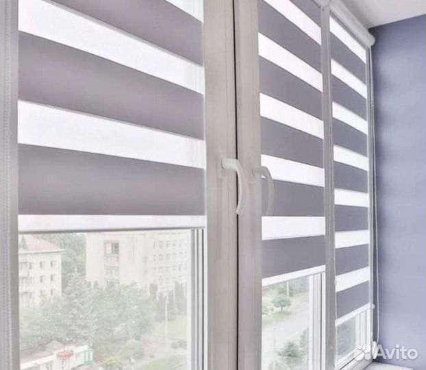 Жалюзи рулонные шторы,день/ночь