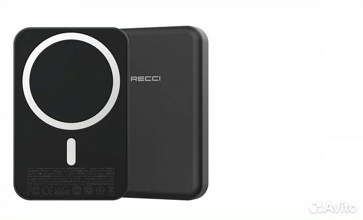 Внешний аккумулятор с беспроводной зарядкой MagSaf