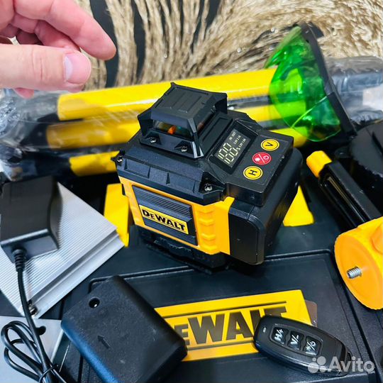 Лазерный уровень DeWalt + штатив 4D 16 линий