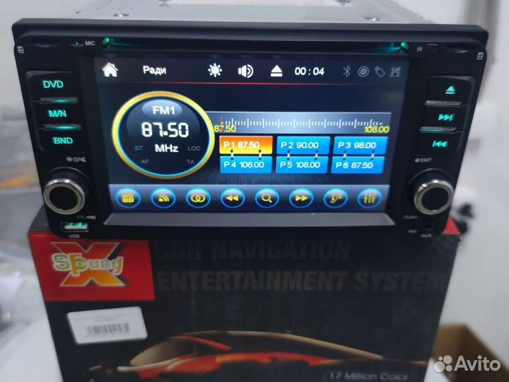 Штатная магнитола Toyota X-Sound 200х100,GPS/DVD
