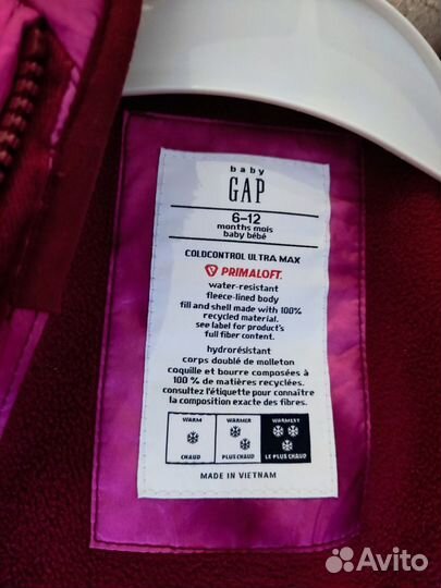 Продам зимний комбинезон GAP baby 68-74