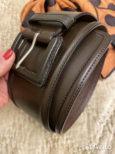 Ремень женский кожаный широкий