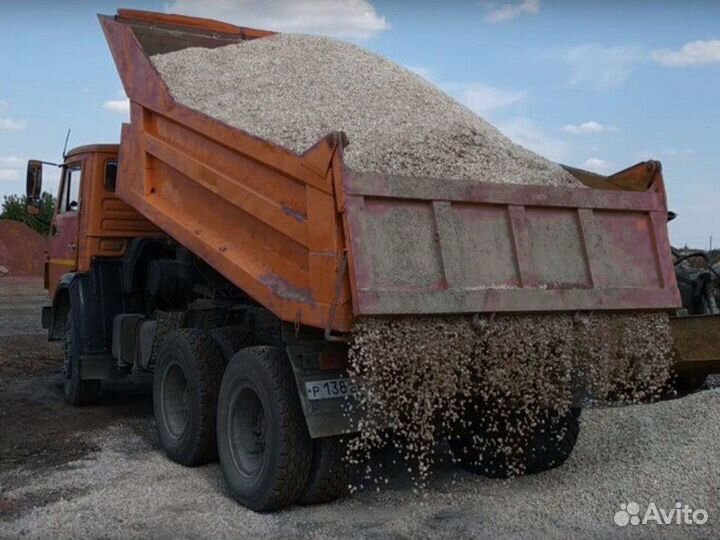 Щебень гранитный крупный от 3кубов