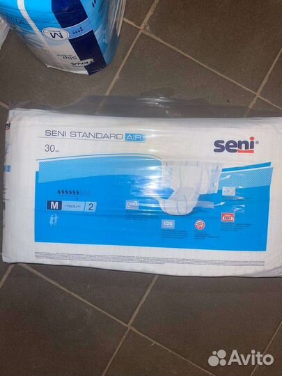 Памперсы для взрослых размер m по 30 штук