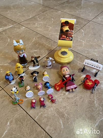 Игрушки Маша и Медведь + лампа