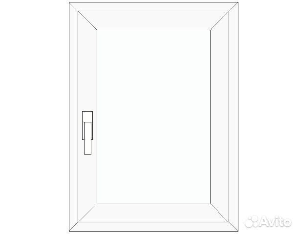 Окно пластиковое шестикамерное