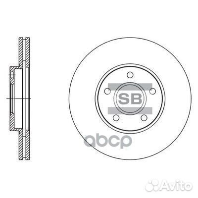 Диск тормозной (1361298) перед Sangsin