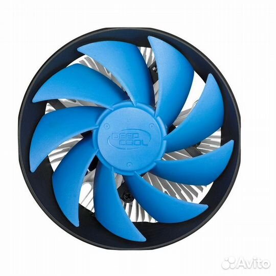 Deepcool Gamma Archer V2 Soc-AM5/AM4/1200/1700/1851 черный/синий 3-pin Al+Cu 95W G-U-archer-arnnnn-G