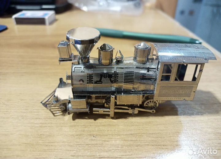 3Д металлический конструктор поезд