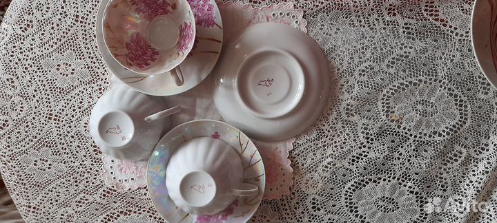 Посуда лфз СССР чайные пары, блюдце