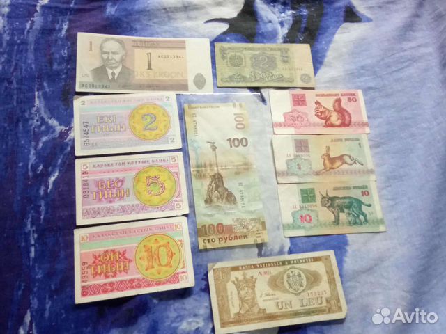 Банкноты бывших республик СССР 92-93 гг