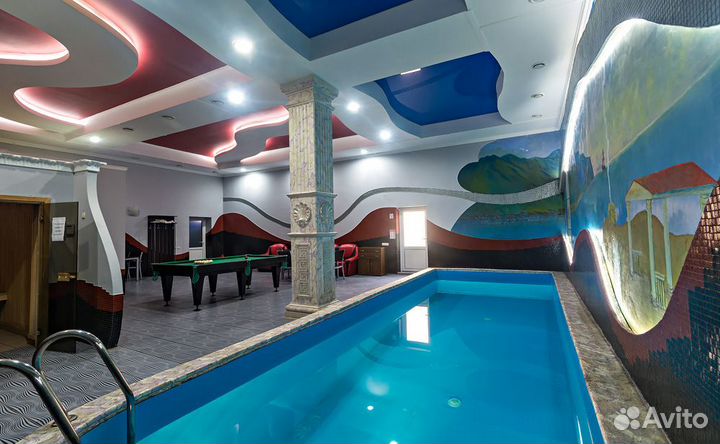 Сауна с бассейном